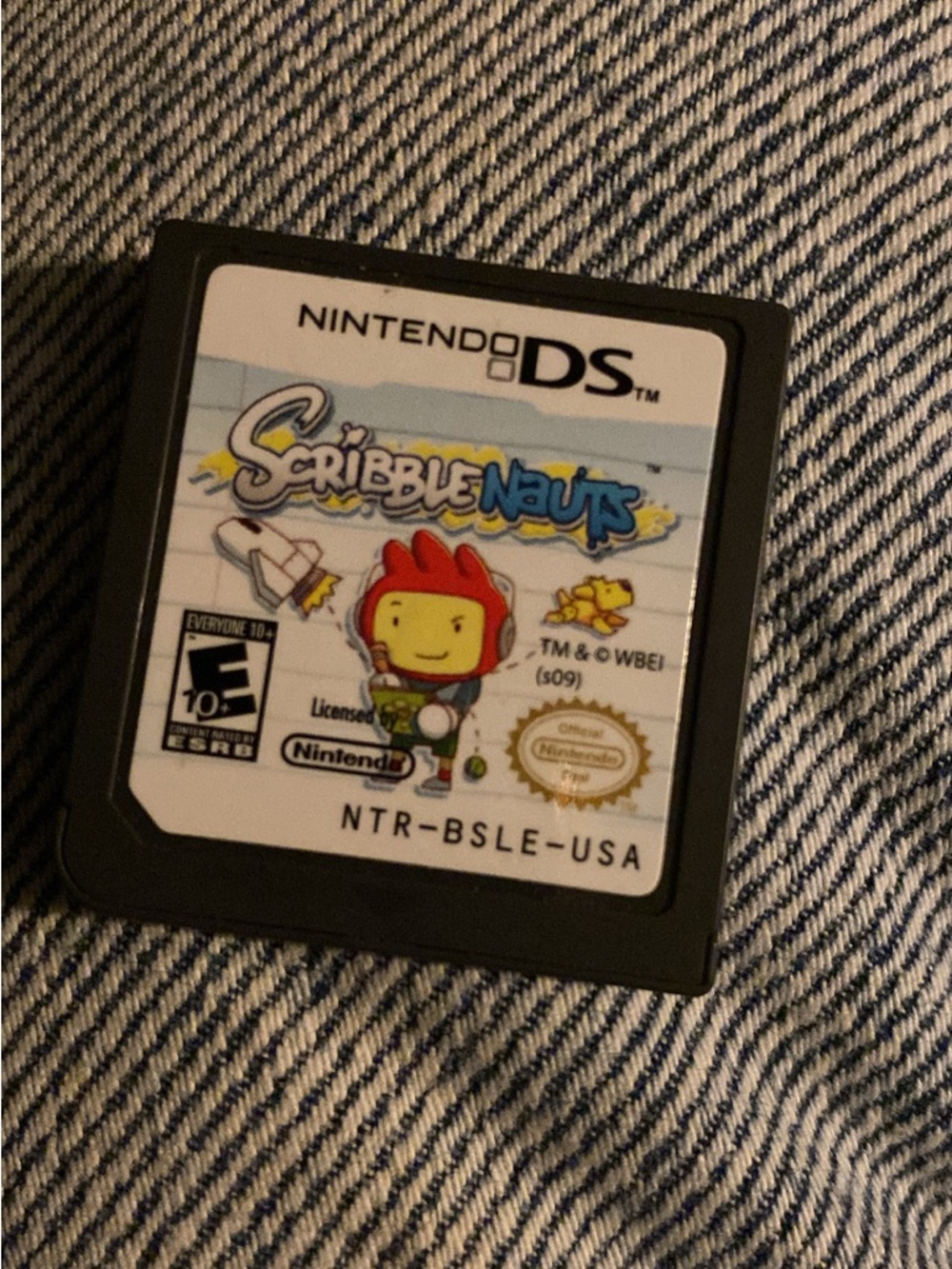 Nintendo DS Scribblenauts Game Card - Black/White Label